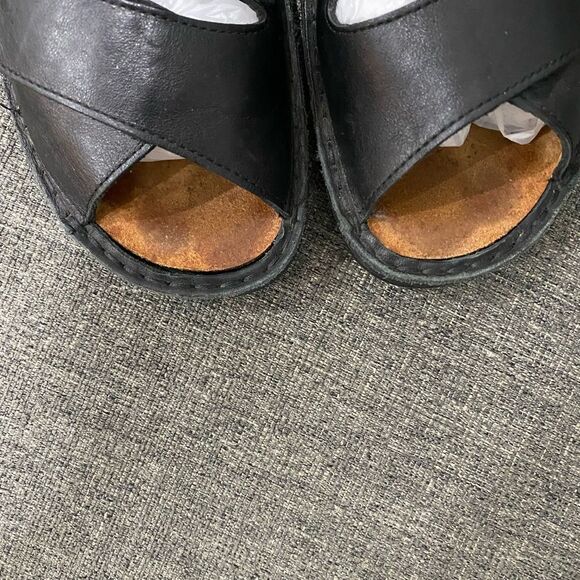Finn Comfort Black Leather Sandals Women Size EU 38 - Picture 2 of 10